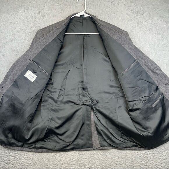 Joseph Feiss Blazer Mens‎ 50R Gray Lambs Wool 2 Button Business Casual Office - Picture 9 of 16